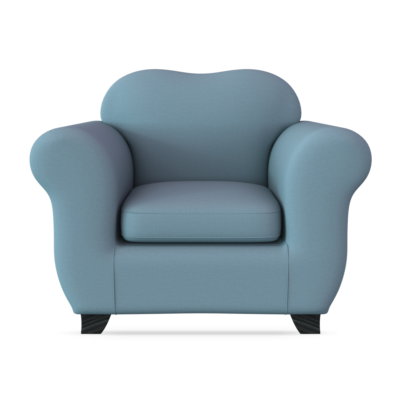 Natural Blue Armchair